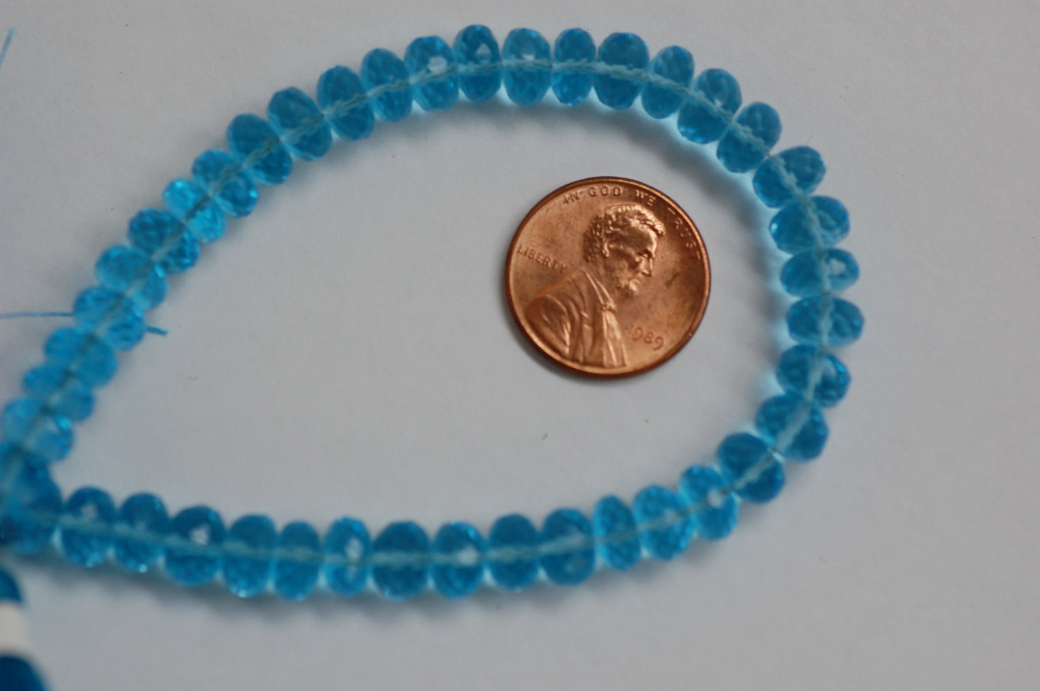 Sky Blue Hydro Quartz Rondelle