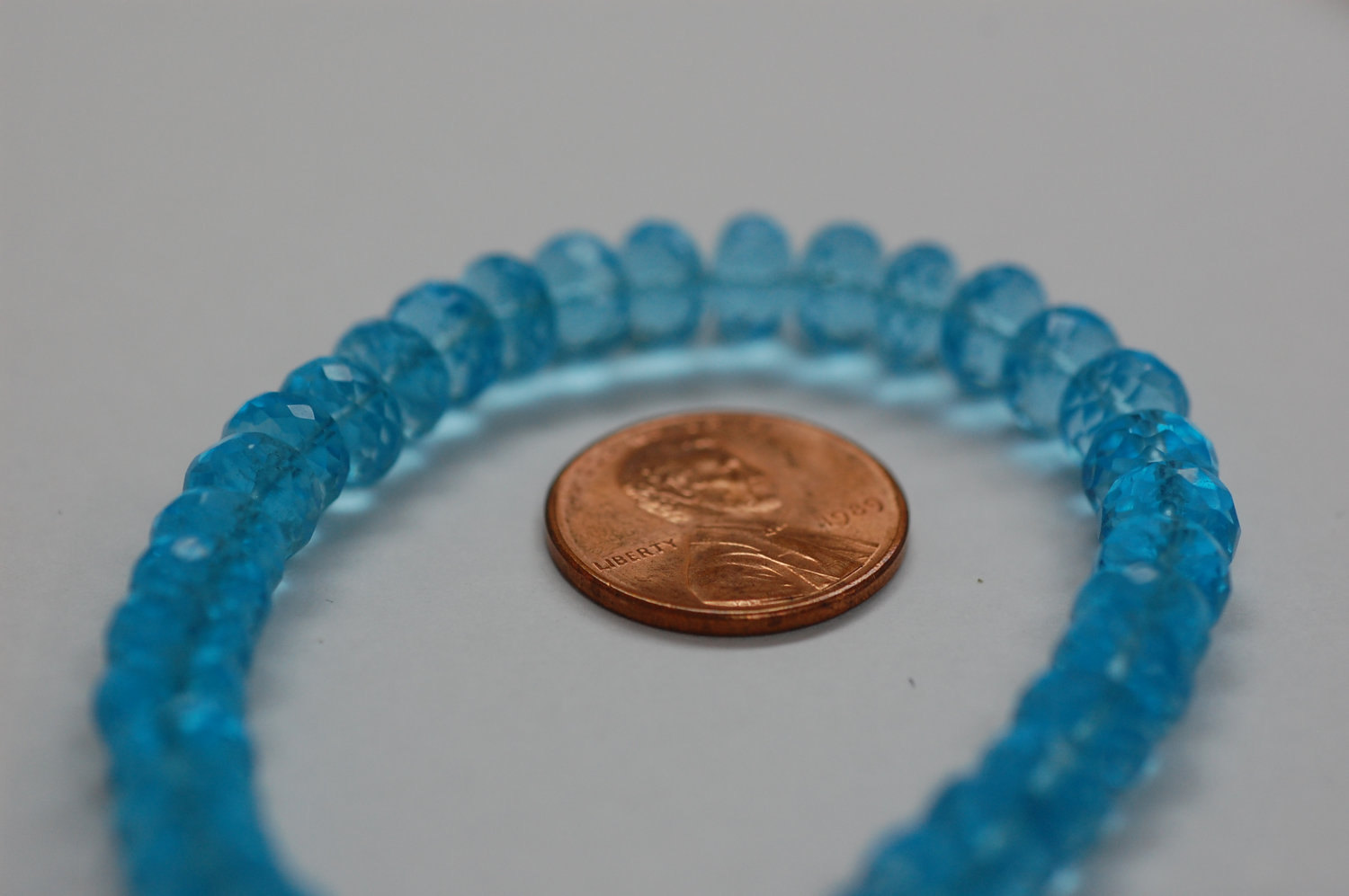 Sky Blue Hydro Quartz Rondelle
