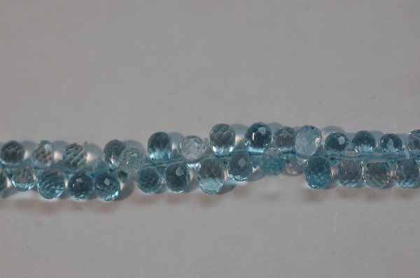 Sky Blue Topaz Small Drops Faceted