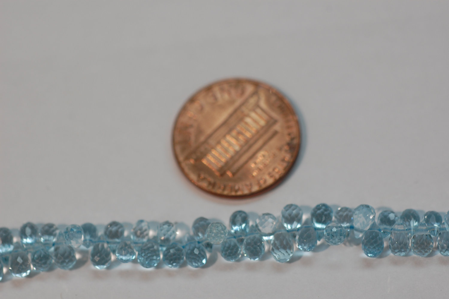 Sky Blue Topaz Small Drops Faceted