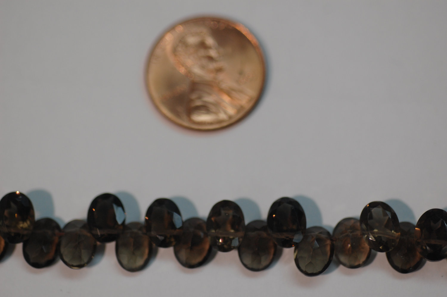 Smokey Oval Faceted