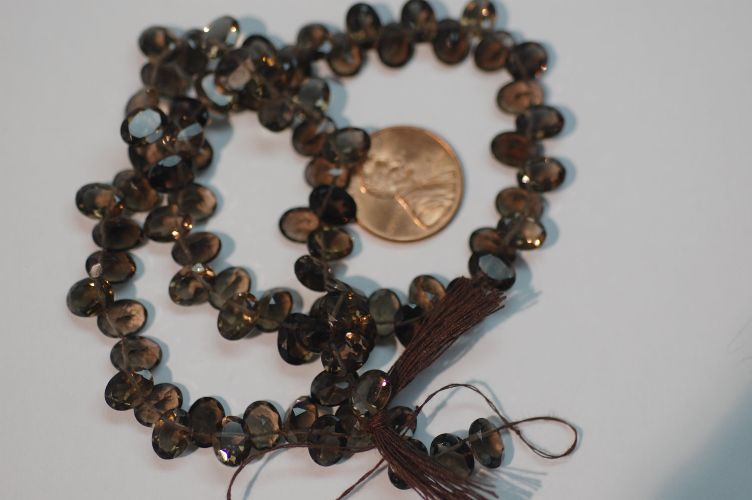Smokey Oval Faceted