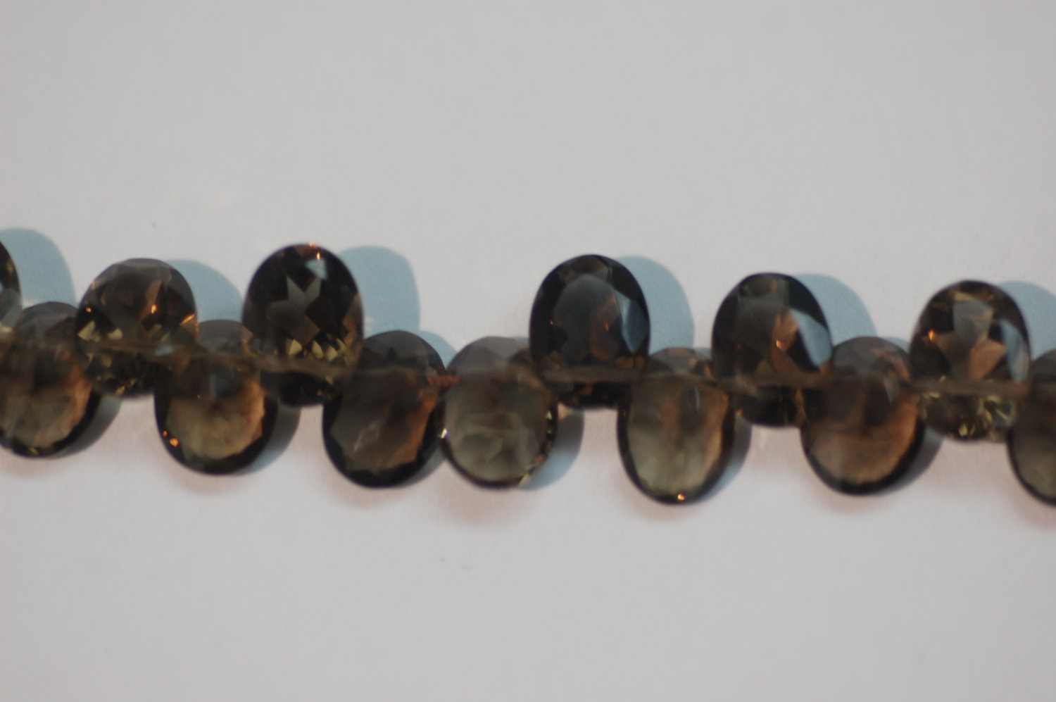 Smokey Oval Faceted
