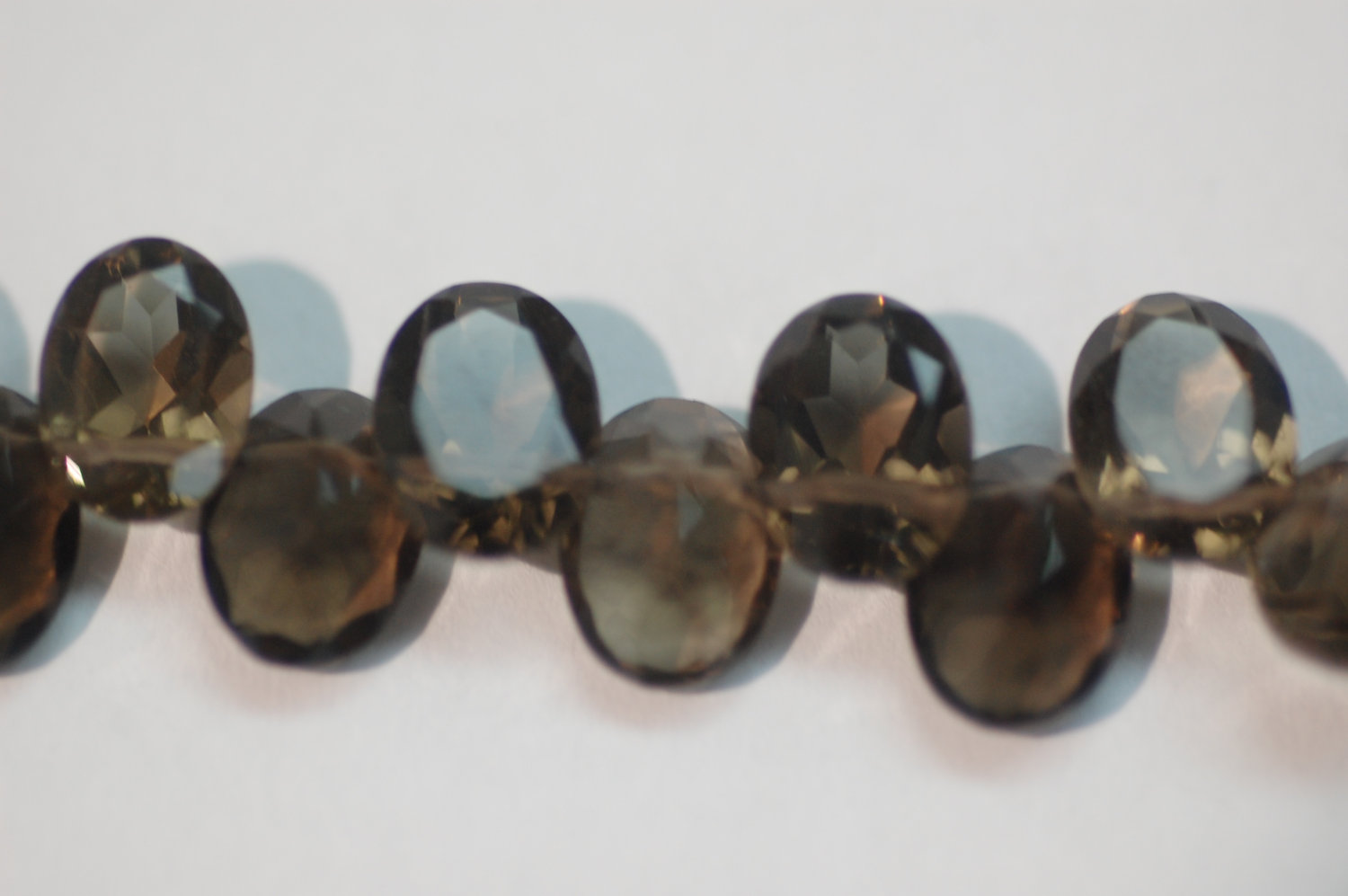 Smokey Oval Faceted
