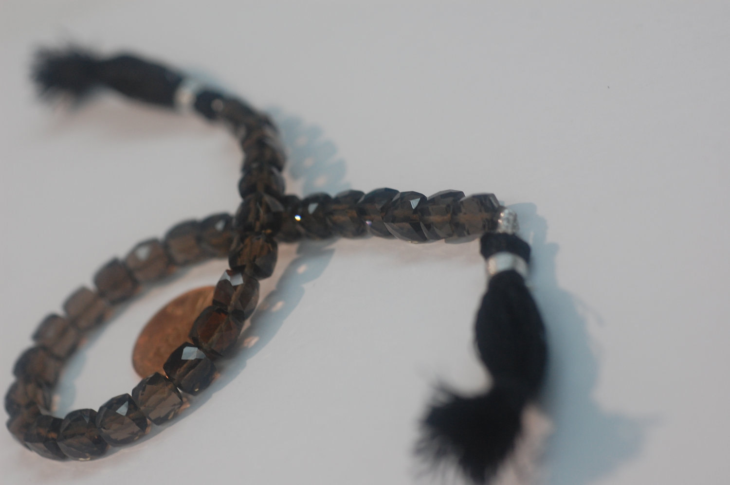 Smokey Quartz Cube Faceted