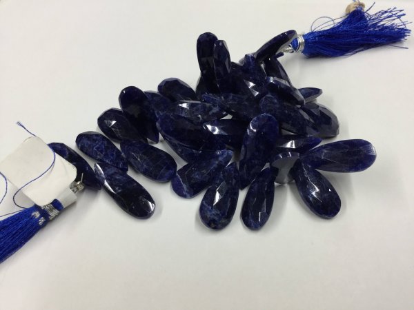 Sodalite Pears Faceted