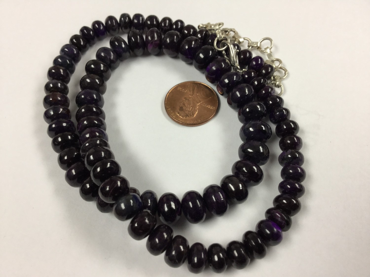 Sugilite Rondelles Smooth