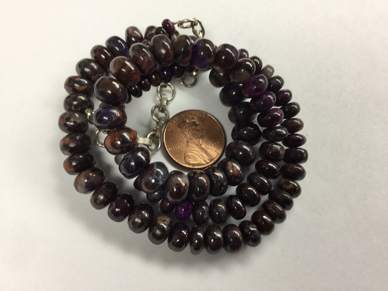 Sugilite Rondelles Smooth