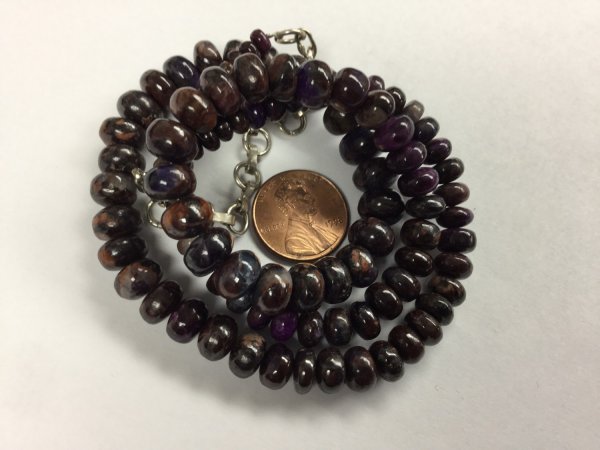 Sugilite Rondelles Smooth