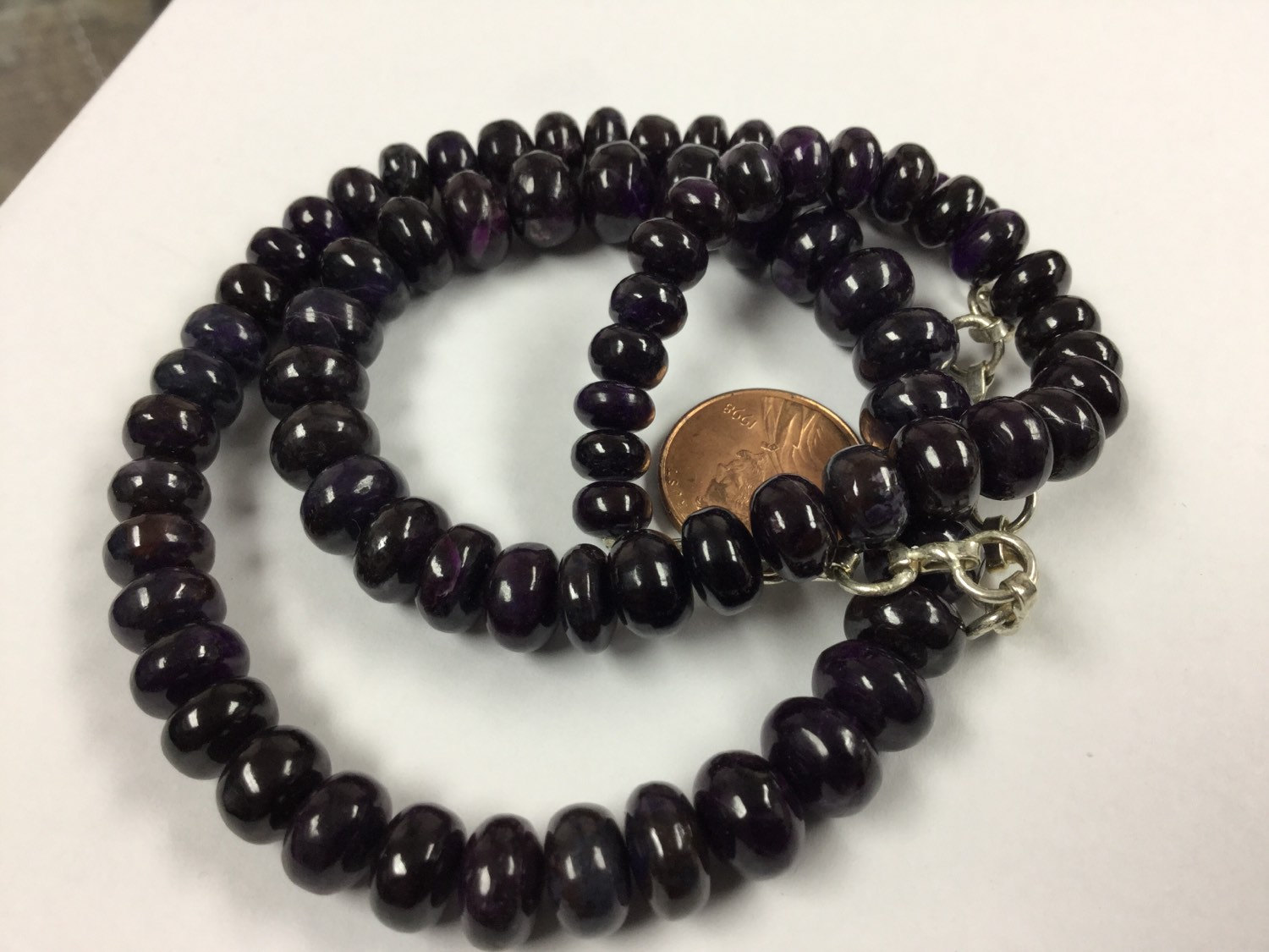 Sugilite Rondelles Smooth