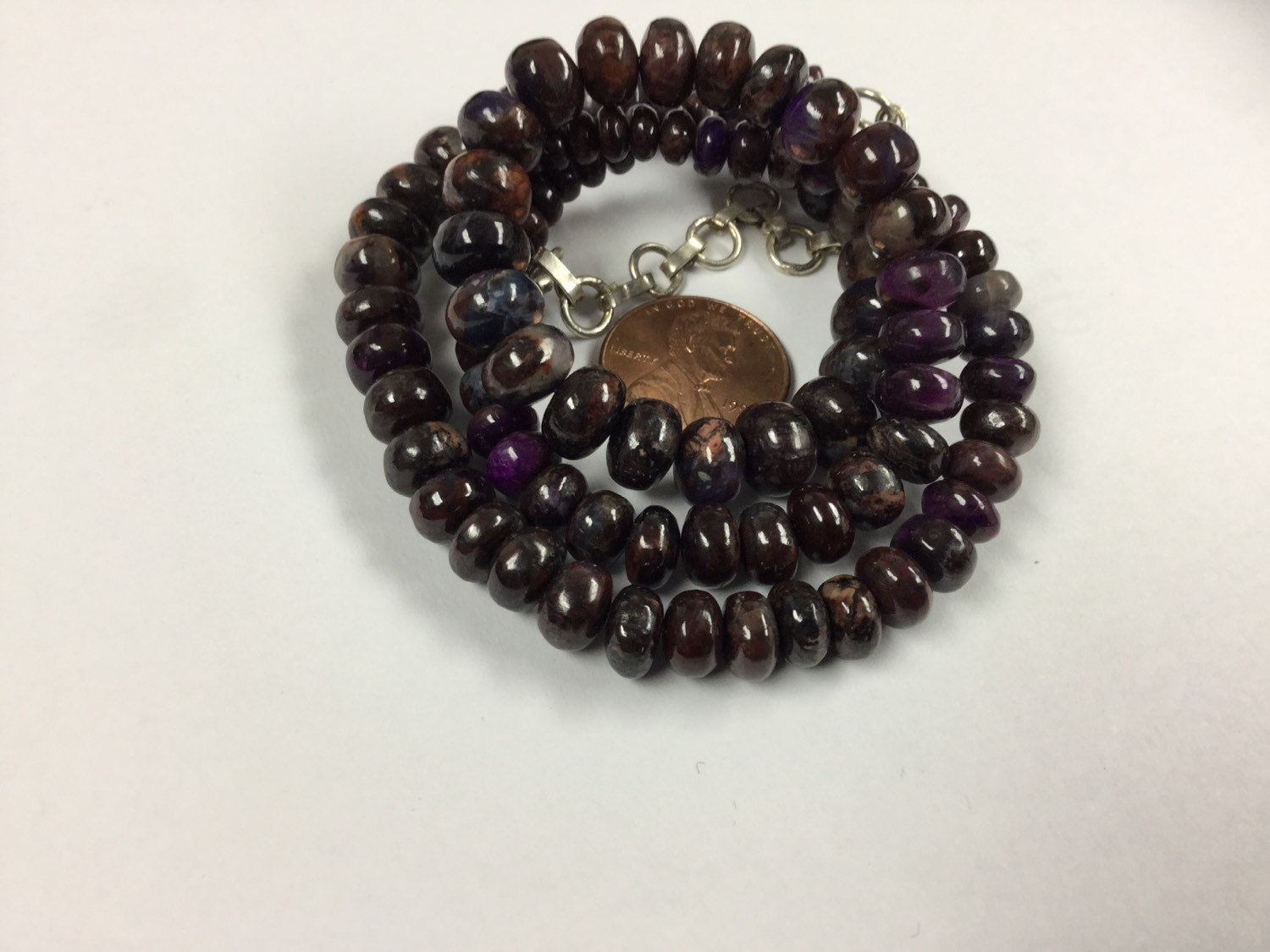 Sugilite Rondelles Smooth