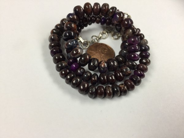Sugilite Rondelles Smooth