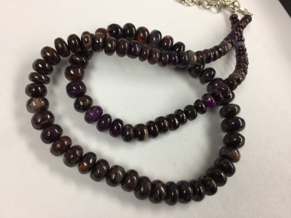 Sugilite Rondelles Smooth