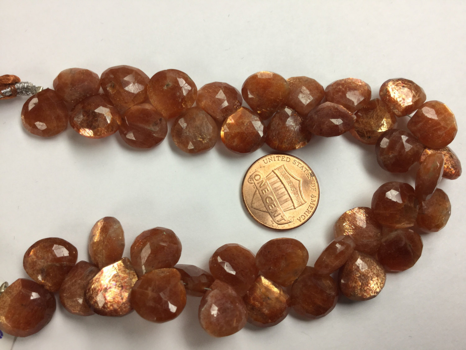 Sunstone Hearts Faceted