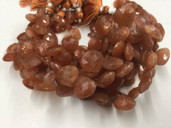 Sunstone Hearts Faceted