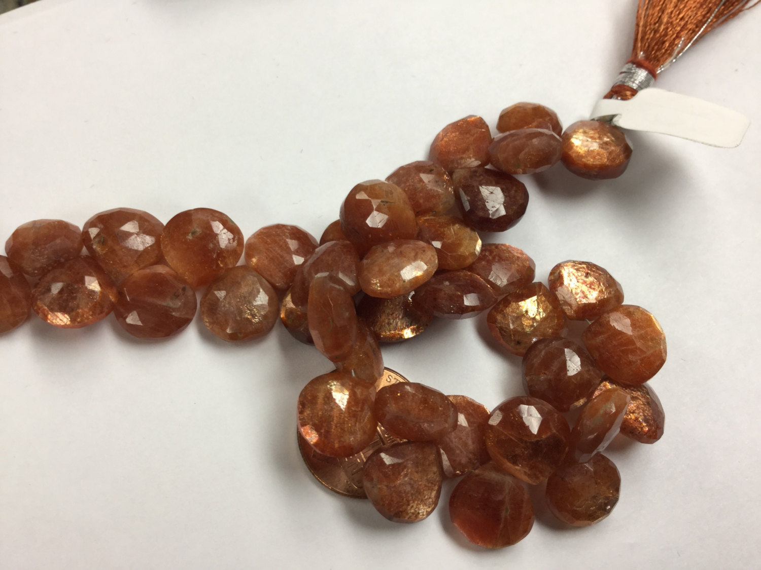 Sunstone Hearts Faceted