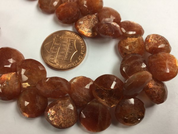Sunstone Hearts Faceted