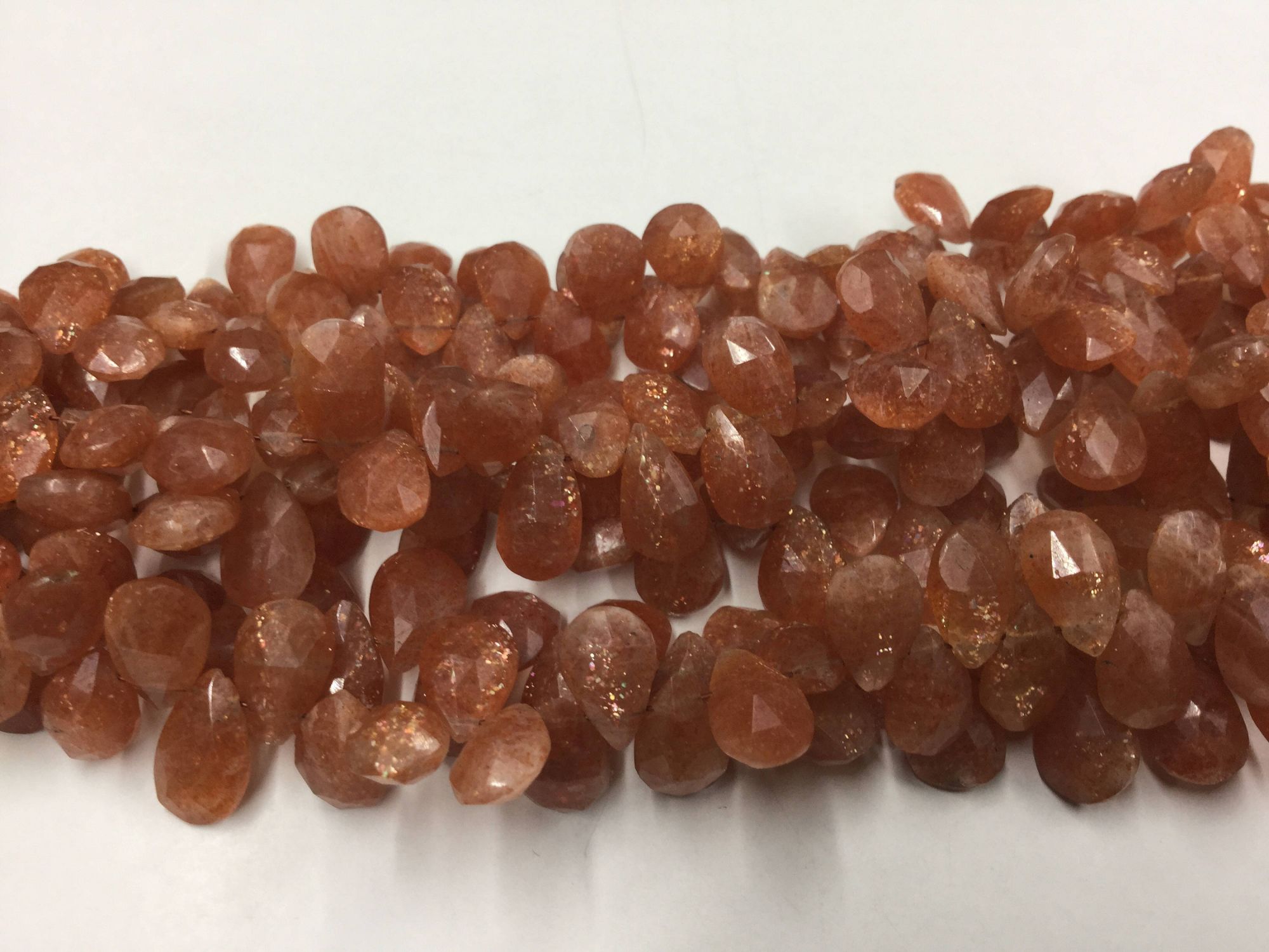 Sunstone Pears Faceted