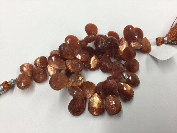 Sunstone Pears Faceted