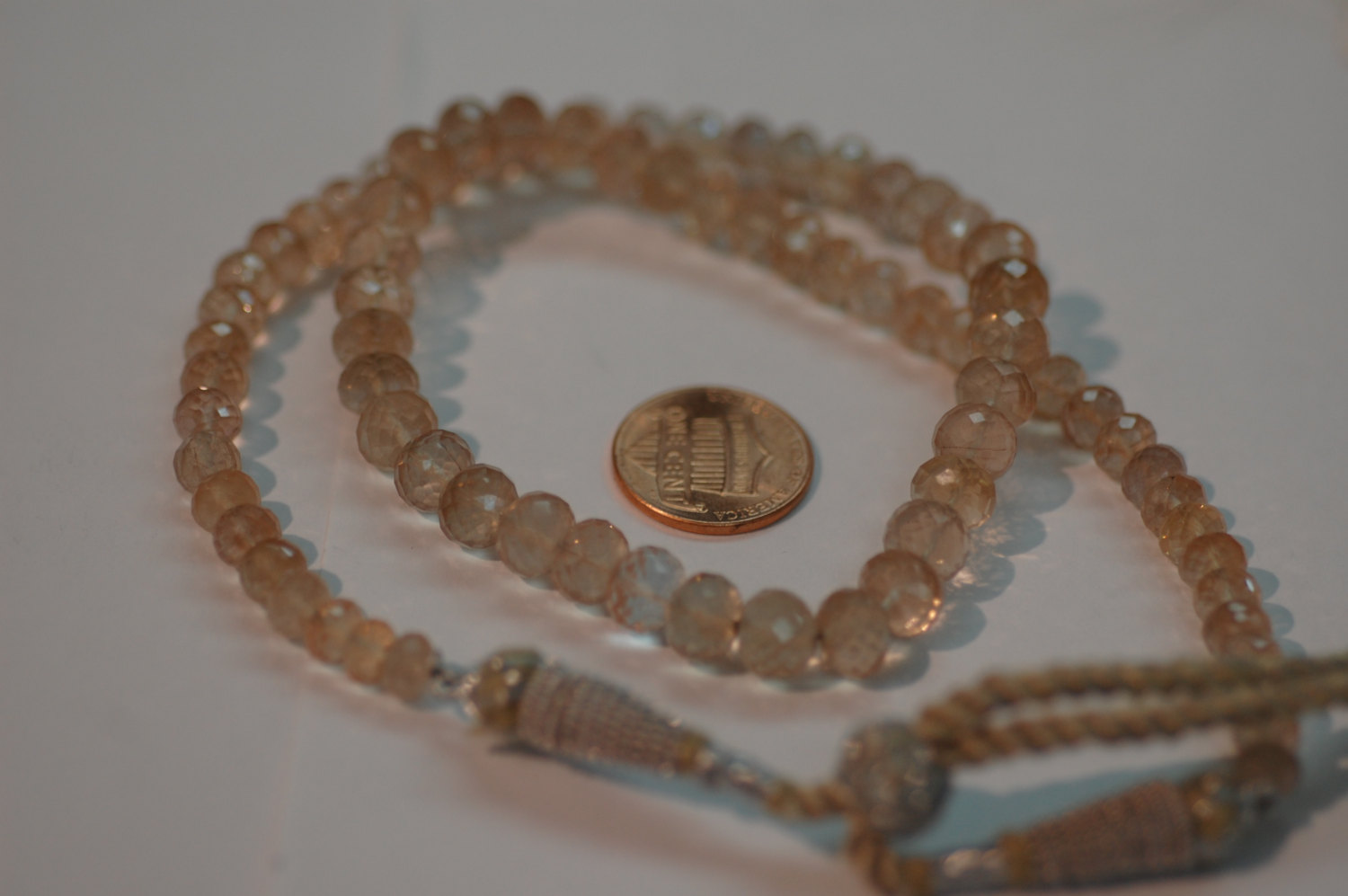 Sunstone Rondelle Faceted