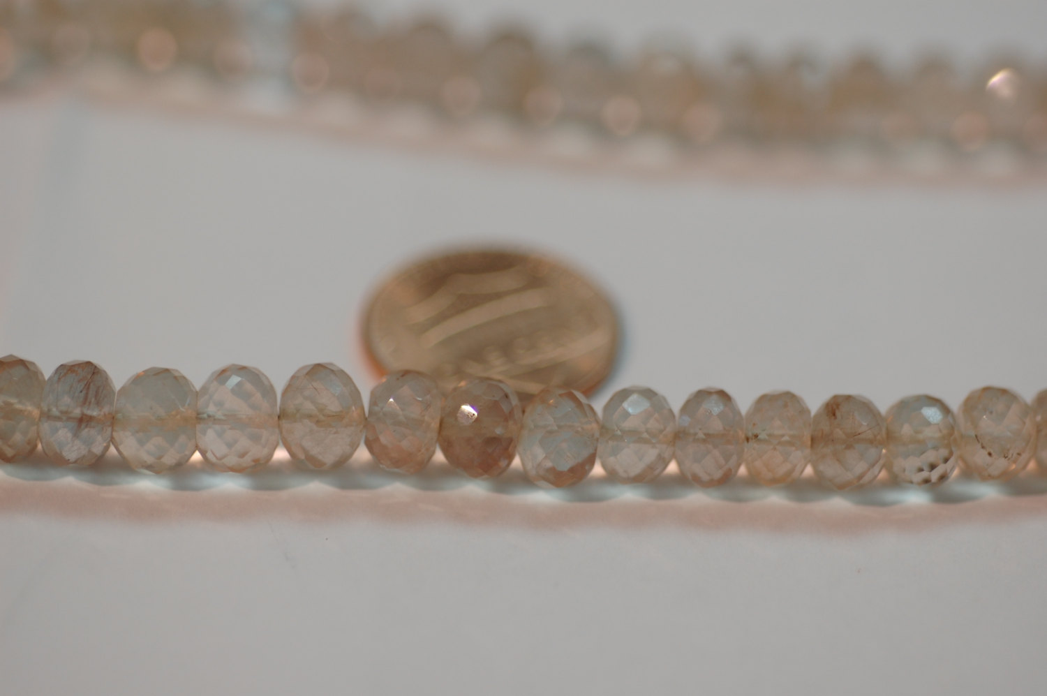 Sunstone Rondelle Faceted
