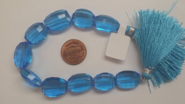 Swiss Blue Oval Step Cut Hydro Quartz