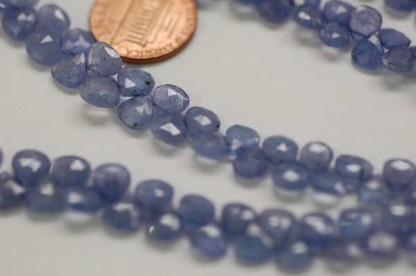 Tanzanite Hearts Faceted (NATURAL)