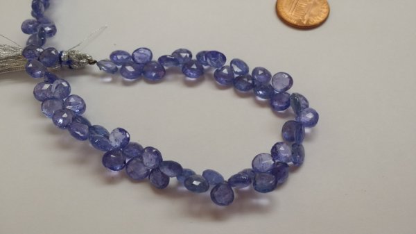 Tanzanite Hearts Faceted (NATURAL)