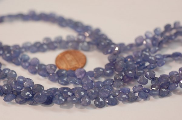 Tanzanite Hearts Faceted (NATURAL)