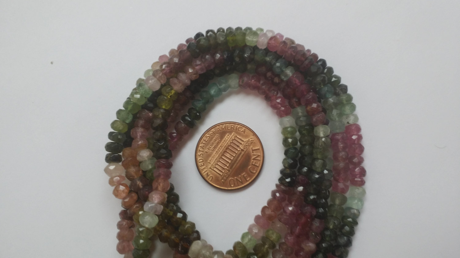 Tourmaline Rondelle Faceted