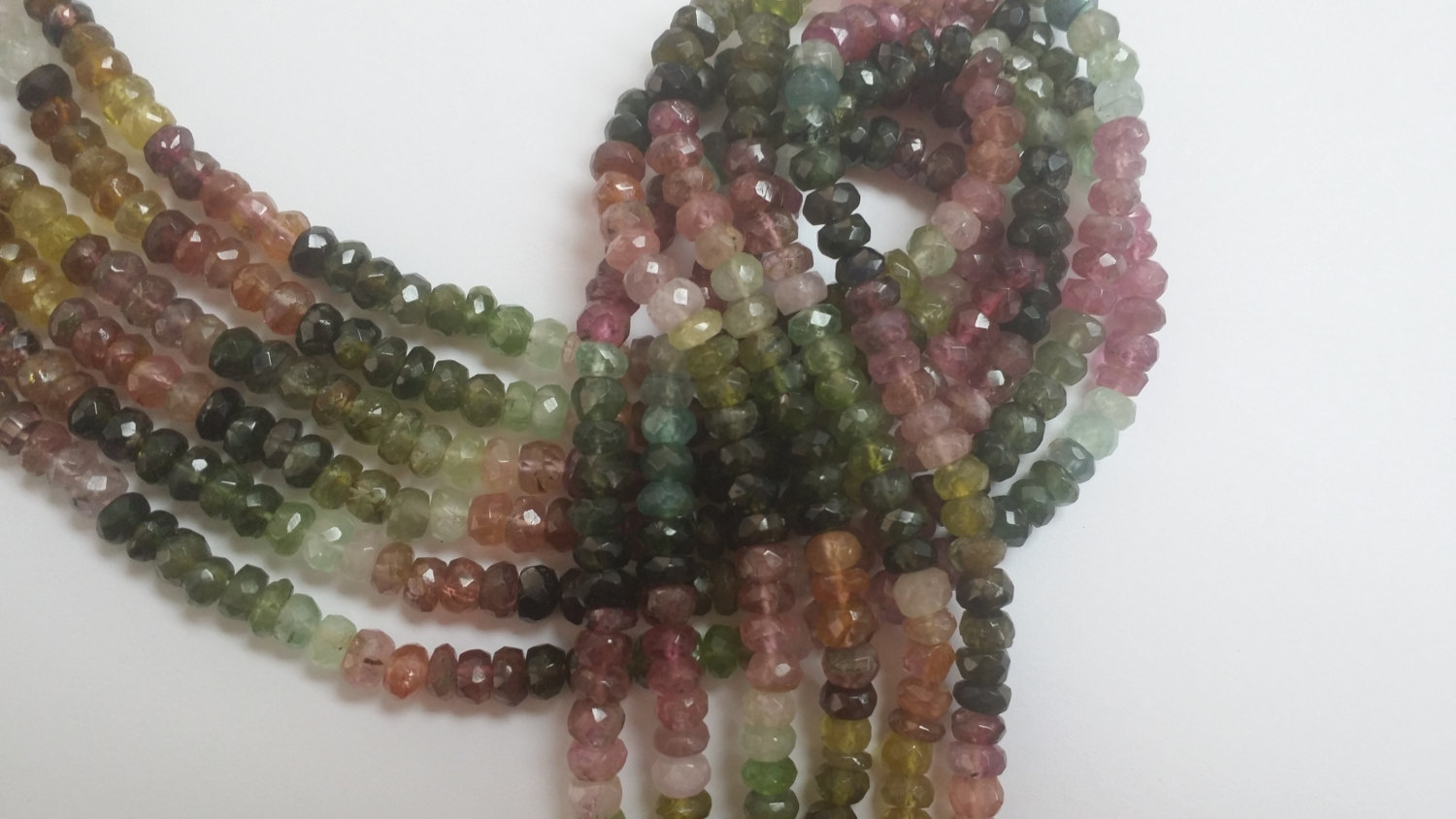 Tourmaline Rondelle Faceted