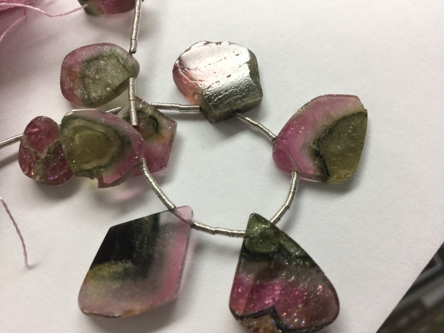 Tourmaline Slices Faceted