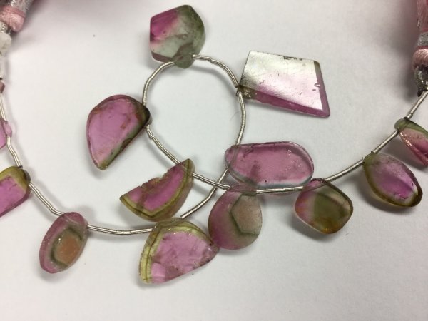 Tourmaline Slices Faceted