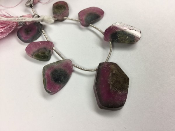 Tourmaline Slices Faceted