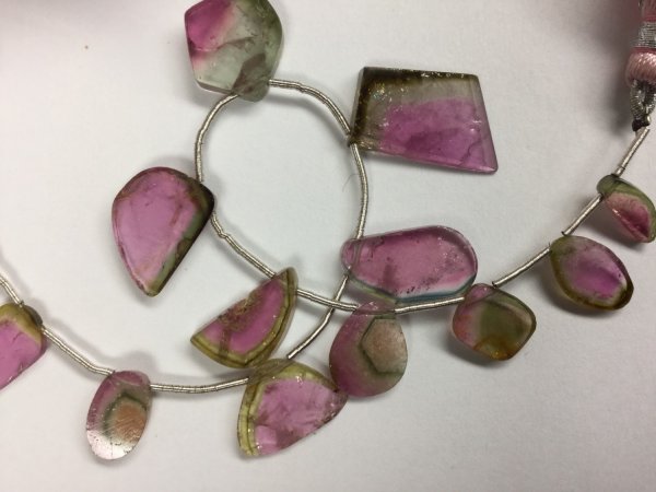 Tourmaline Slices Faceted