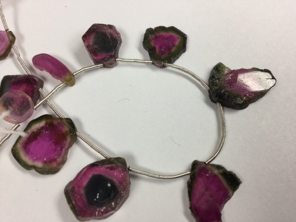 Tourmaline Slices Faceted