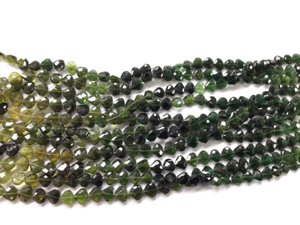 Tourmaline Straight Drilled Hearts Faceted