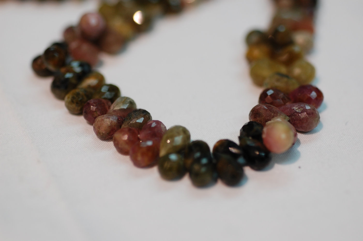 Tourmaline Watermelon Drops Faceted