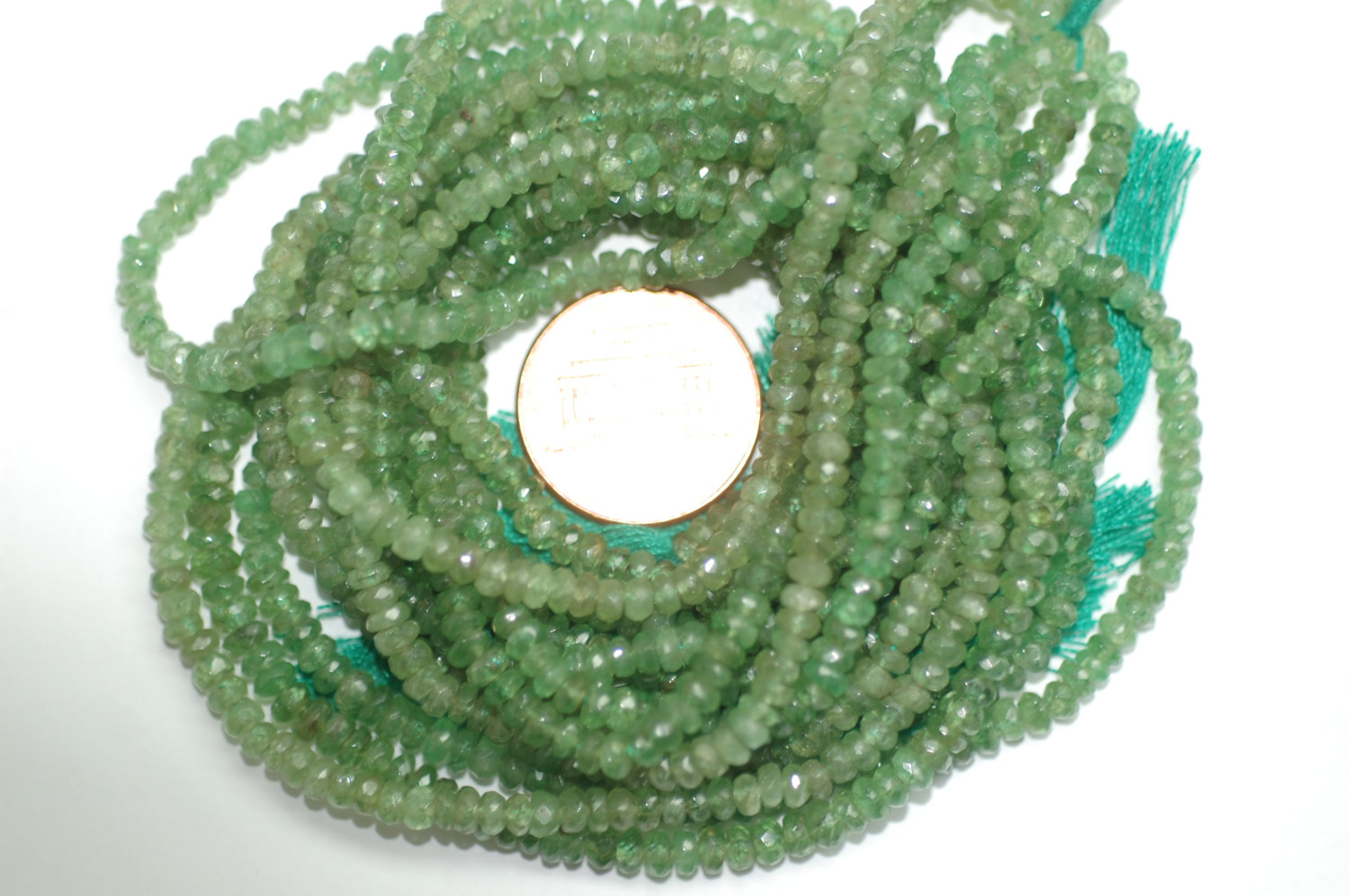 Kyanite Rondelle Faceted