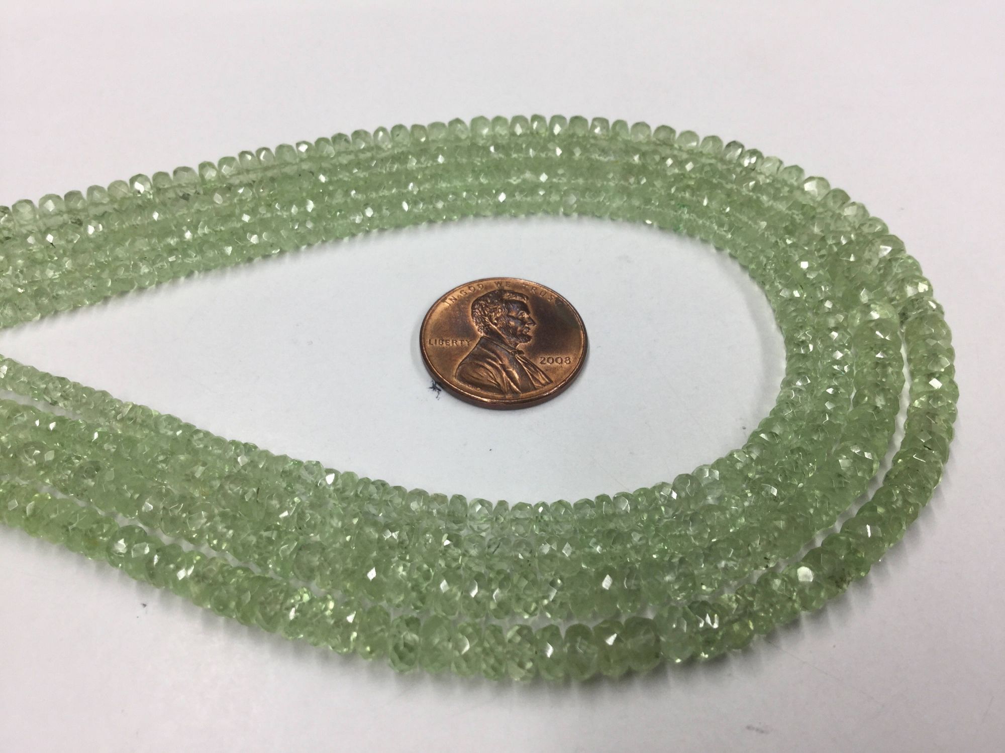 Tsavorite Rondelles Faceted