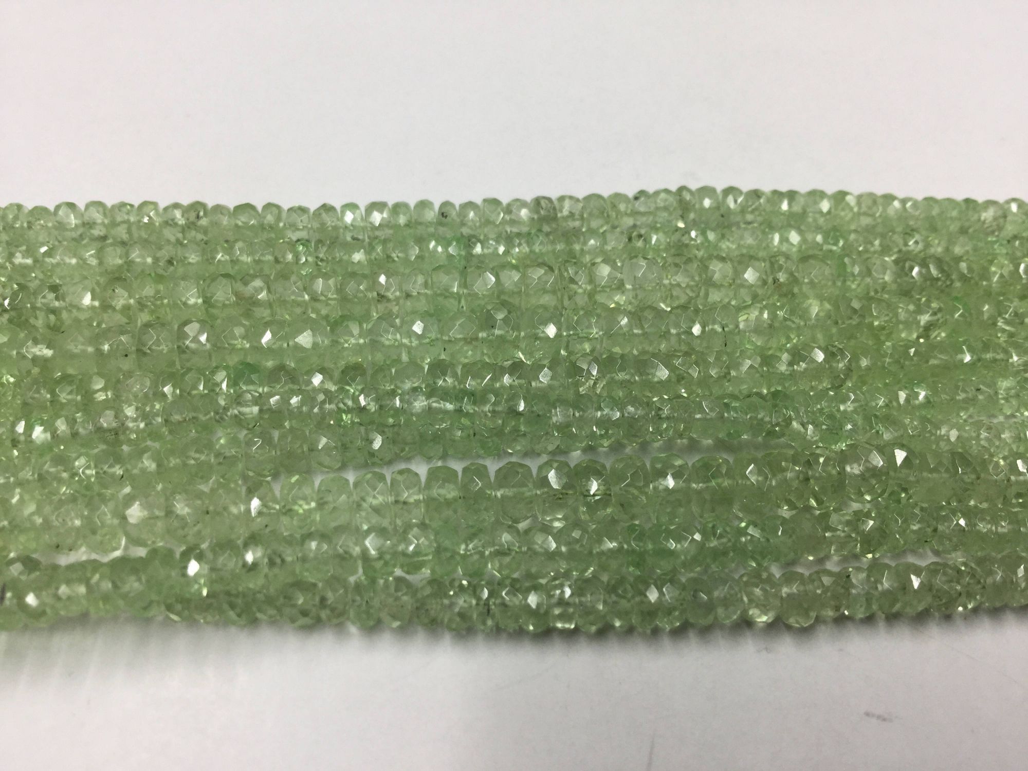 Tsavorite Rondelles Faceted