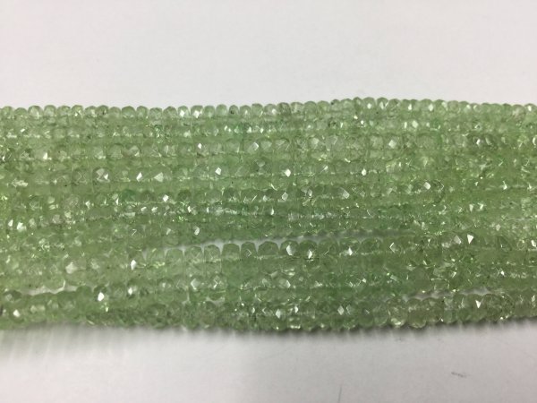 Tsavorite Rondelles Faceted