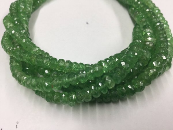 Tsavorite Rondelles Faceted
