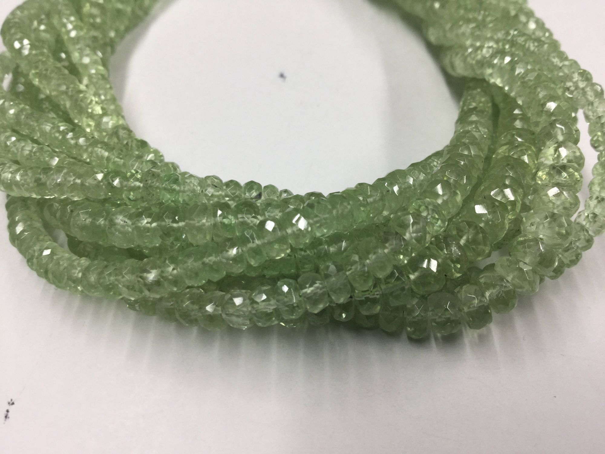 Tsavorite Rondelles Faceted