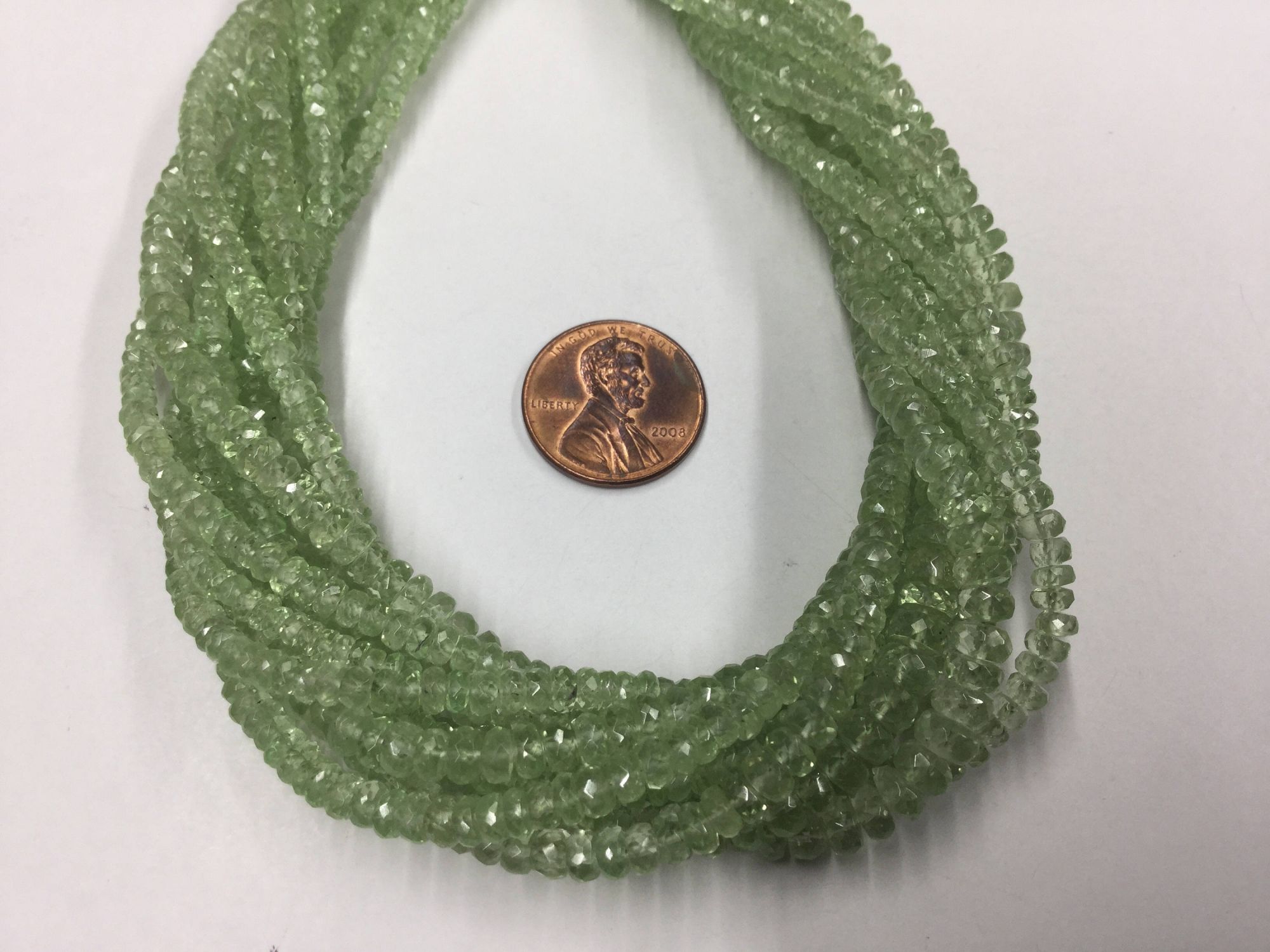 Tsavorite Rondelles Faceted