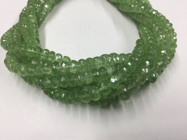 Tsavorite Rondelles Faceted