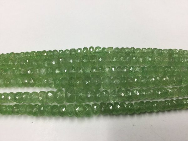 Tsavorite Rondelles Faceted