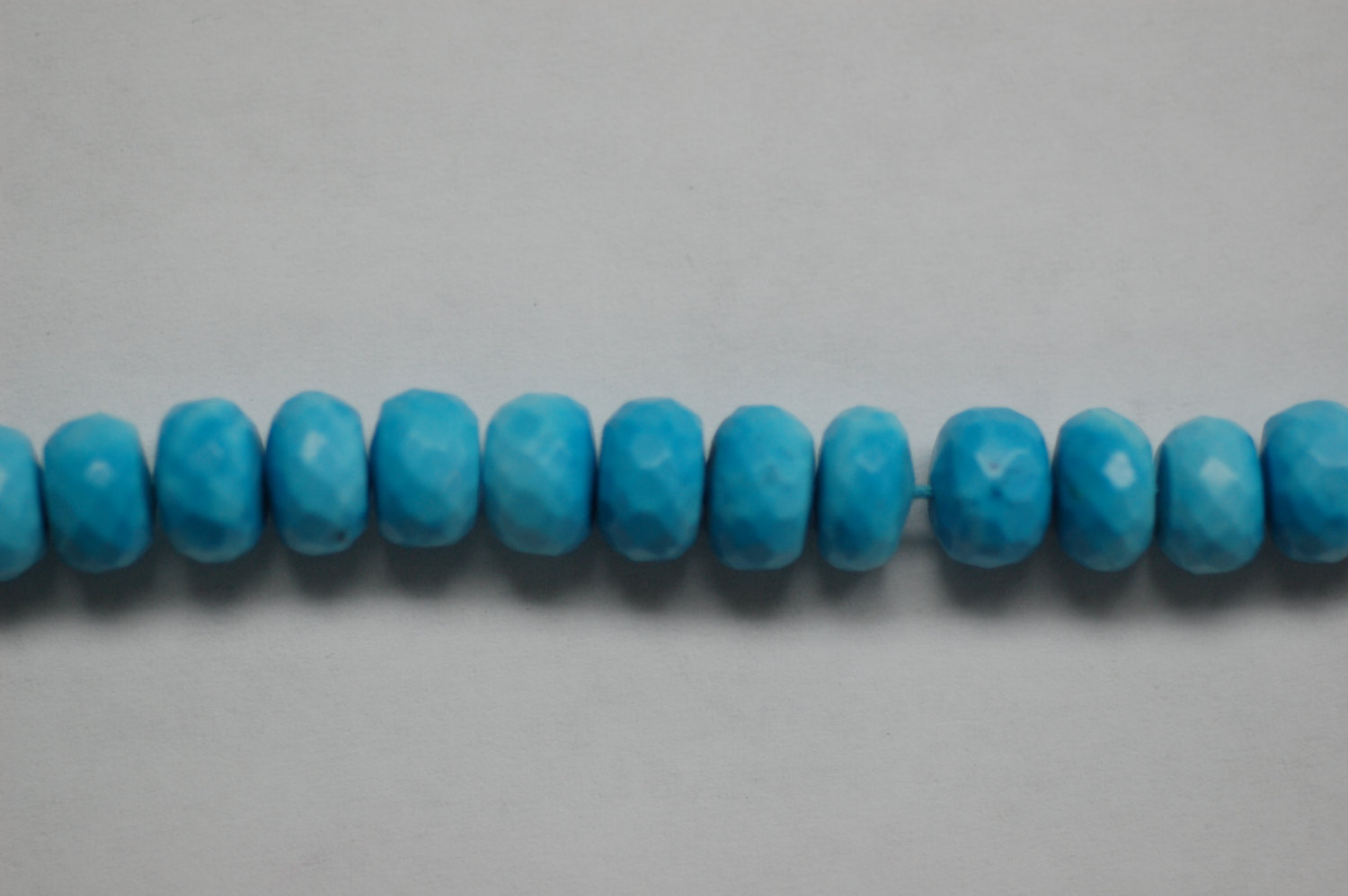 Turquoise Rondelle Faceted