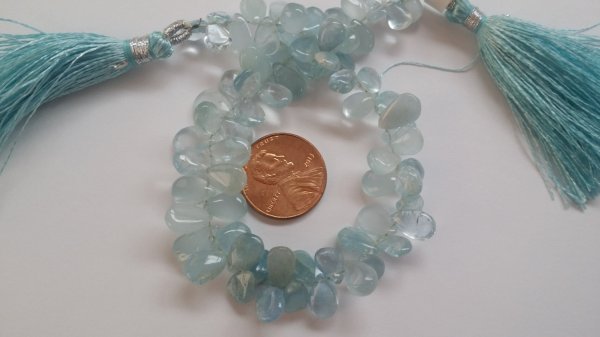 Very Light Aquamarine Smooth Pears