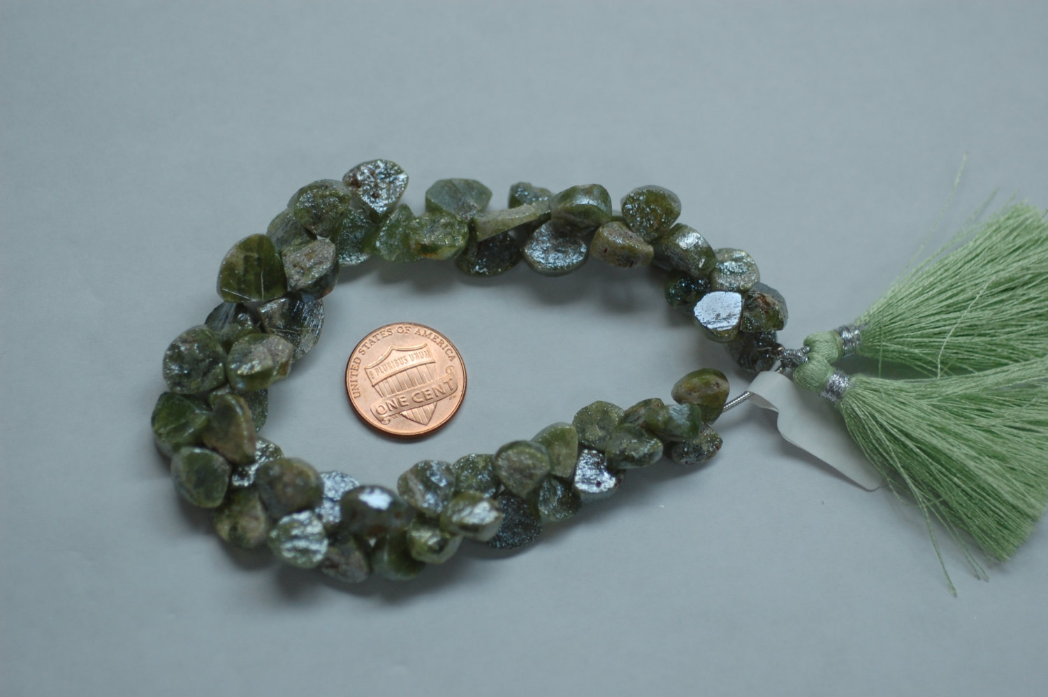Vesuvianite Hearts Faceted (Coated)